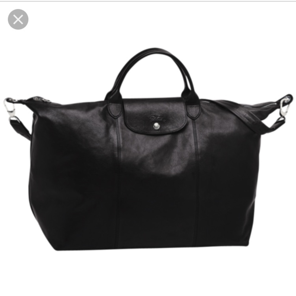 LONGCHAMP “Le Pliage” lambskin Travel handbag